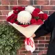 Букет из кустовых роз и хризантем1
