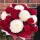 Букет из кустовых роз и хризантем1