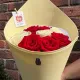 Букет из белых и красных роз1