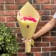Букет из розовых и белых кустовых роз